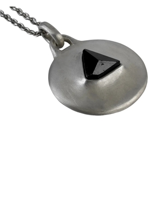 Parts of Four Morphed Disk necklace - Silver