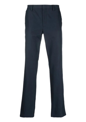 BOSS skinny-cut logo-patch trousers - Blue