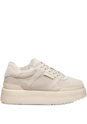 BOGNER New York 10 ribbed platform sneakers - Neutrals