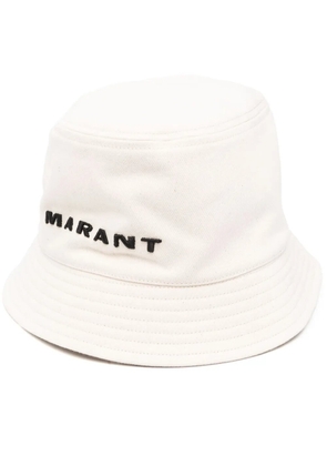 MARANT Haley logo-embroidered bucket hat - Neutrals