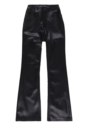 Ksubi faux-leather flared trousers - Black