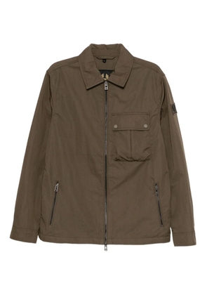 Belstaff logo-patched jacket - Brown