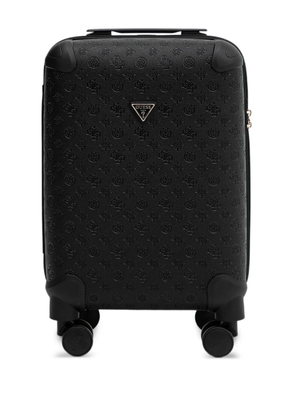 GUESS USA embossed-logo luggage - Black