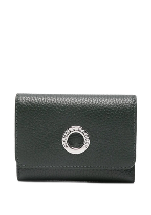 Mandarina Duck logo-plaque leather wallet - Green