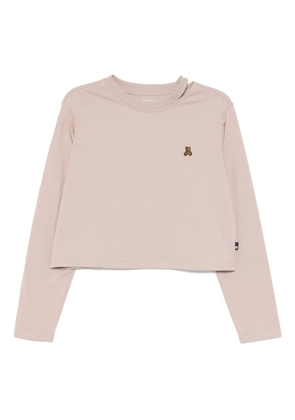 izzue embroidered cut-out T-shirt - Pink