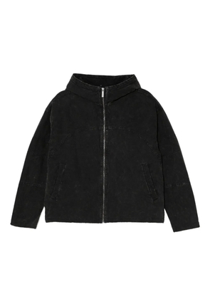 izzue logo-embroidered jacket - Black