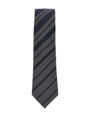 Emporio Armani striped tie - Black