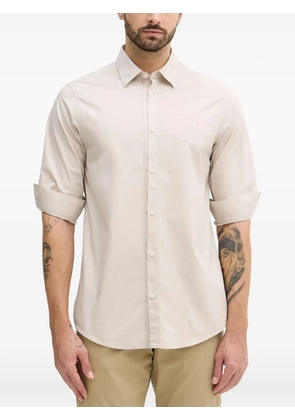 Armani Exchange logo-embroidered shirt - Neutrals