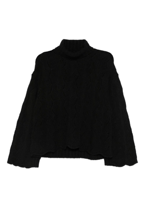 TWINSET pointelle-knit jumper - Black