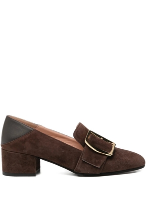 Bally buckle court pumps - Brown