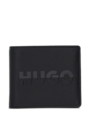 HUGO logo-embossed cardholder - Black
