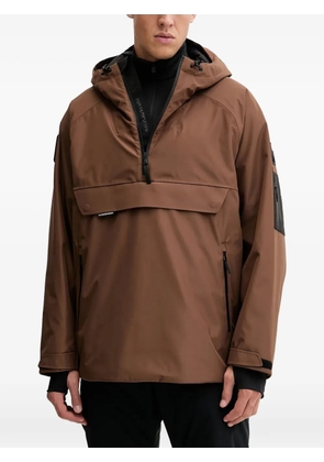 Ea7 Emporio Armani hooded ski jacket - Brown