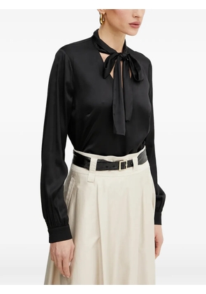 FRACOMINA pussy-bow long-sleeve top - Black