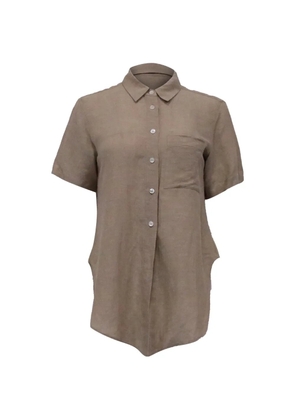 Theory tie-front button-down shirt - Neutrals