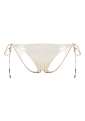 Melissa Odabash metallic-finish bikini bottoms - Neutrals