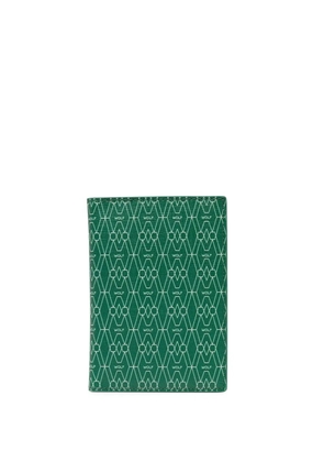 WOLF logo print bi-fold cardholder - Green