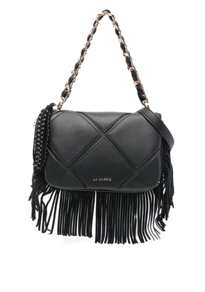 La Carrie medium Isabel fringed shoulder bag - Black