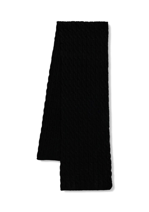 Liviana Conti cable-knit scarf - Black