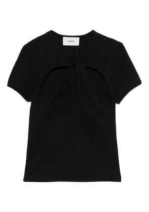 Coperni cut-out T-shirt - Black