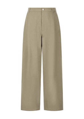 TOMBOY button-detail cotton trousers - Neutrals