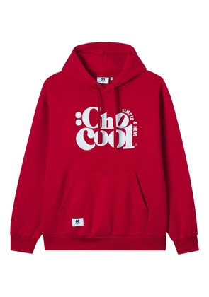 CHOCOOLATE logo-print hoodie - Red