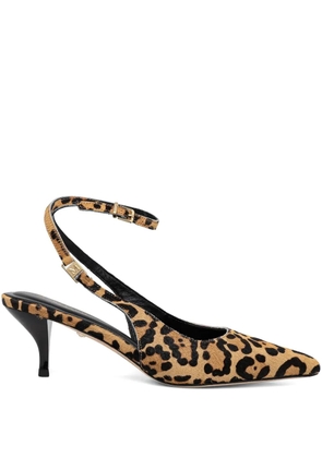 MARCIANO by GUESS ankle-strap leopard pumps - Brown