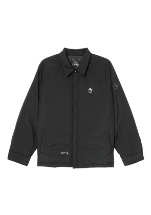 izzue logo-print jacket - Black