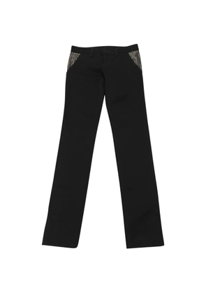 Gucci Pre-Owned stud detail jeans - Black