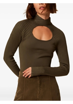 TWINSET ribbed cut-out jumper - Green