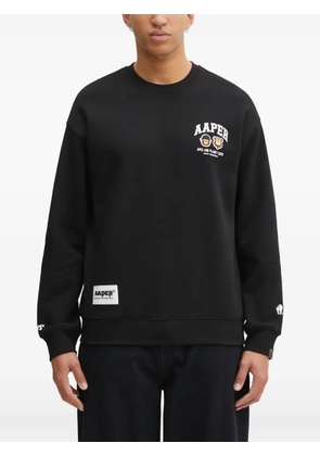 AAPE BY *A BATHING APE® graphic-print crew-neck sweatshirt - Black