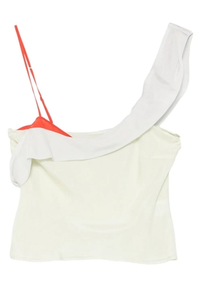 SIR. Palma off-shoulder ruffled top - Neutrals