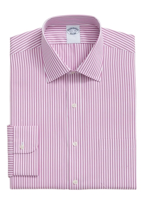 Brooks Brothers striped ainsley-collar shirt - Pink