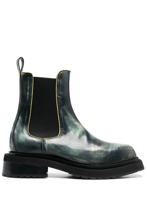 Eckhaus Latta Mike elasticated side-panel boots - Black