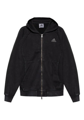 adidas Adilenium Teamgeist logo-print zip-up hoodie - Black