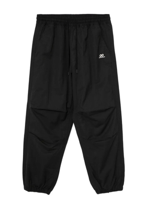 CHOCOOLATE logo-embroidered trousers - Black