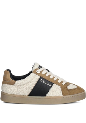 GUESS USA Jrone faux fur sneaker - Neutrals