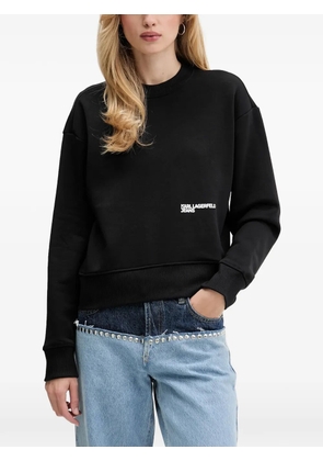 Karl Lagerfeld Jeans logo crew-neck sweatshirt - Black