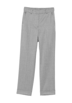 Peserico cuffed straight trousers - Grey