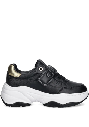 GUESS USA Helinn debossed strap sneakers - Black