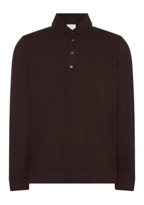 Calvin Klein long-sleeved polo shirt - Brown