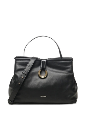 Coccinelle ring-detail top-handle bag - Black