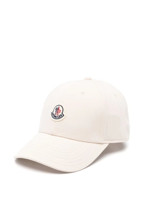 Moncler logo-patch cap - Neutrals