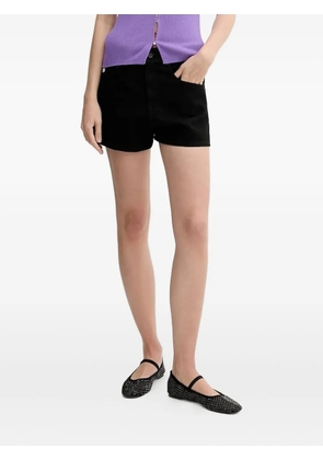 Miss Sixty straight-hem denim shorts - Black