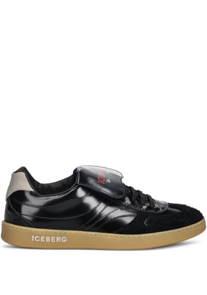 Iceberg logo-print lace-up sneakers - Black