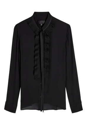 Nili Lotan Bertille ruffled button blouse - Black