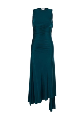 Victoria Beckham draped asymmetric midi dress - Green