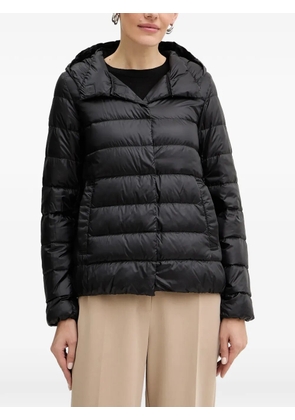 Liviana Conti hooded quilted jacket - Black