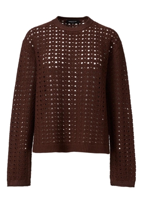 Fabiana Filippi open-knit sweater - Brown