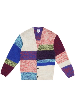 COUNTY OF MILAN V-neck striped cardigan - Purple