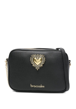 Braccialini Jinny heart appliqué cross body bag - Black